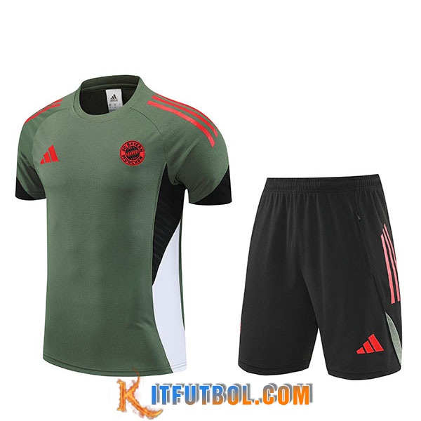 Camiseta Entrenamiento Bayern Munich Verde/Rojo/Negro/Blanco 2025/2026