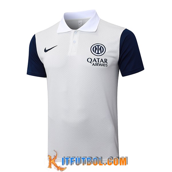 Camiseta Polo Inter Milan Blanco/Azul 2025/2026
