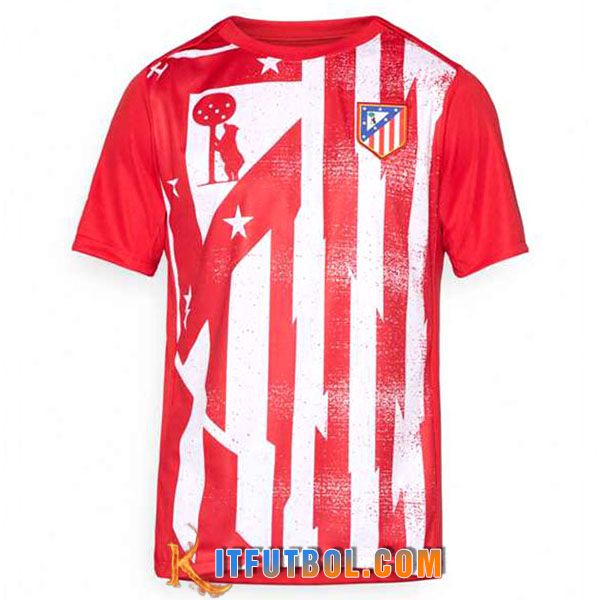 Camiseta Entrenamiento Atletico Madrid Rojo/Blanco 2025/2026
