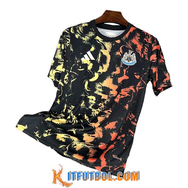 Camiseta Entrenamiento Newcastle United Negro/Amarillo/Naranja 2025/2026
