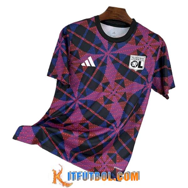 Camiseta Entrenamiento lyon Violeta/Negro 2025/2026