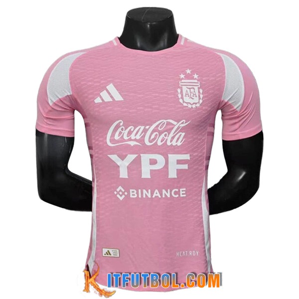 Camiseta Entrenamiento Argentina Rosa/Blanco 2025/2026