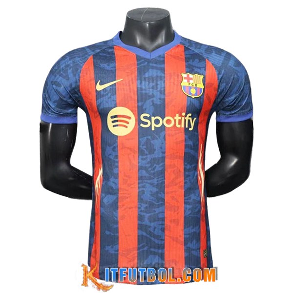 Camiseta Entrenamiento FC Barcelona Azul/Rojo 2025/2026