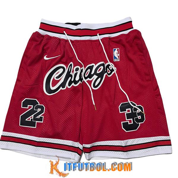 Cortos NBA Chicago Bulls 2025/26 Rojo/Blanco/Negro