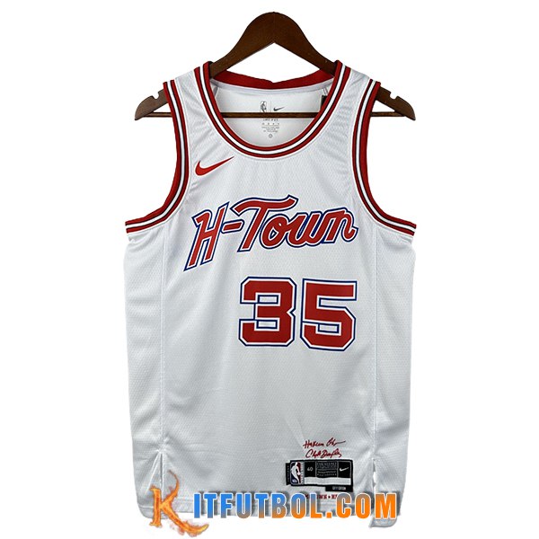 Camisetas NBA Houston Rockets (DURANT #35) 2025/26 Blanco/Rojo