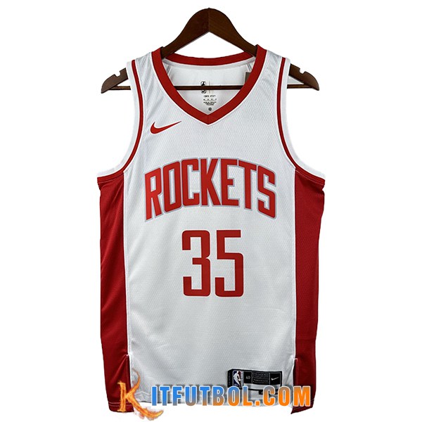 Camisetas NBA Houston Rockets (DURANT #35) 2025/26 Blanco/Rojo -02