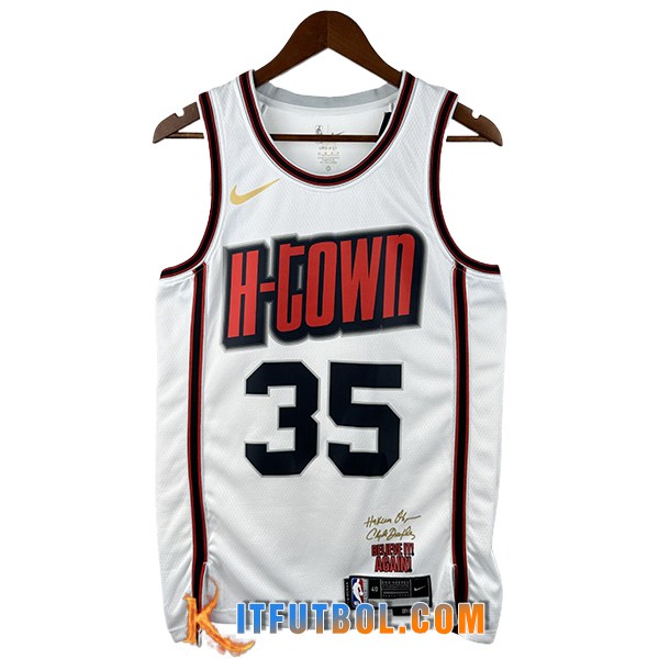 Camisetas NBA Houston Rockets (DURANT #35) 2025/26 Blanco/Rojo/Negro