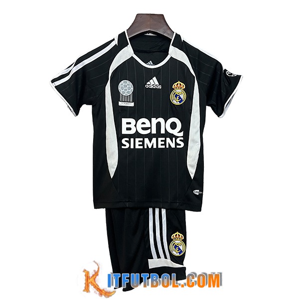 Camisetas De Futbol Real Madrid Retro Ninos Segunda 2006/2007