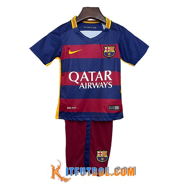Camisetas De Futbol FC Barcelona Retro Ninos Primera 2015/2016