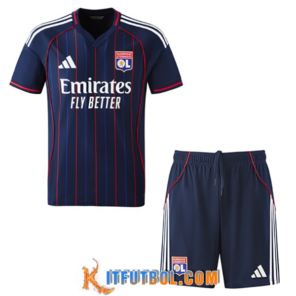 Camisetas Futbol lyon Segunda + Cortos 2025/2026