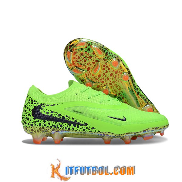 Nike Botas De Fútbol Phantom GX III Elite FG Verde/Negro -02