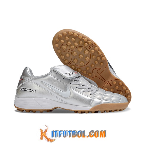 Nike Botas De Fútbol T90 TF Gris -02