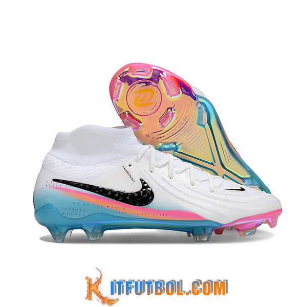 Nike Botas De Fútbol Phantom Luna Elite NU FG Phantom Luna Elite NU FG Blanco/Negro/Rosa/Azul