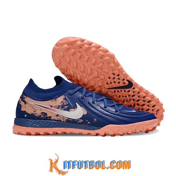 Nike Botas De Fútbol Phantom GX II EliteTF Azul/Rosa