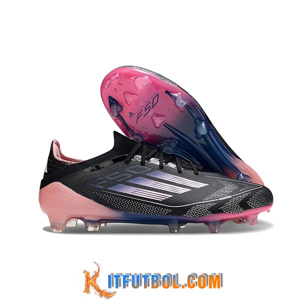 Adidas Botas De Fútbol F50 Elite FG Negro/Violeta/Rosa