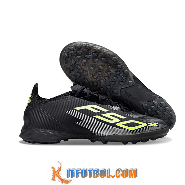 Adidas Botas De Fútbol F50 PRO TF Negro/Verde