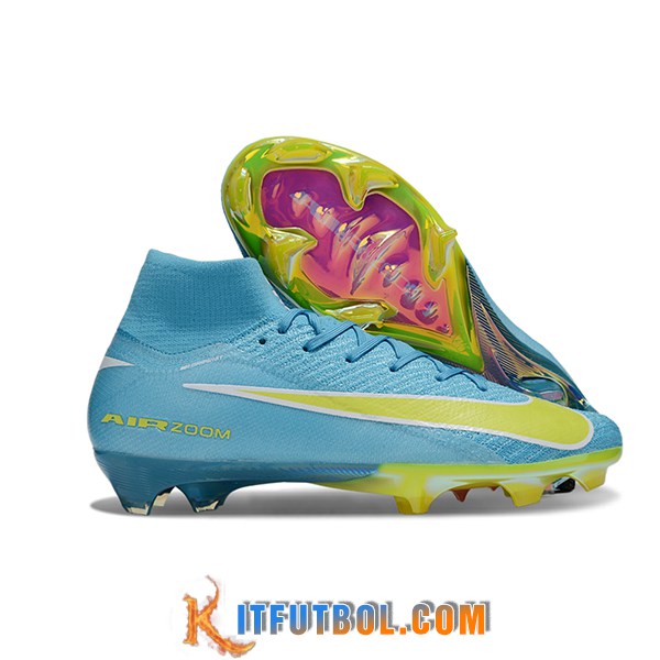 Nike Botas De Fútbol Air Zoom Mercurial Superfly IIX Elite FG Azul/Verde