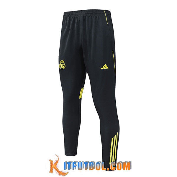 Pantalon Entrenamiento Real Madrid Gris/Amarillo 2025/2026