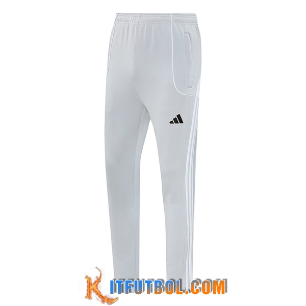 Pantalon Entrenamiento Real Madrid Gris/Blanco 2025/2026