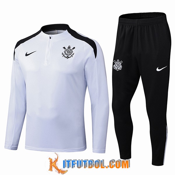 Chandal Equipos De Futbol Corinthians Blanco/Negro 2025/2026