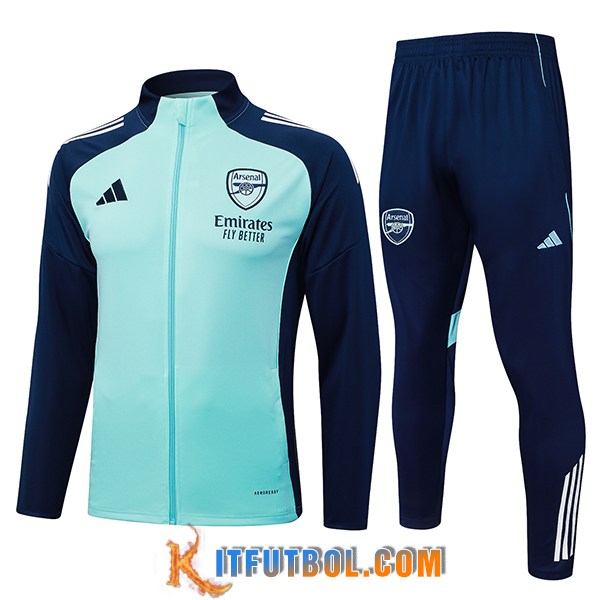 Chandal Equipos De Futbol Chaquetas Arsenal Verde/Azul 2025/2026
