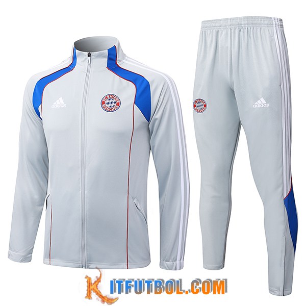 Chandal Equipos De Futbol Chaquetas Bayern Munich Gris/Blanco/Azul/Rojo 2025/2026