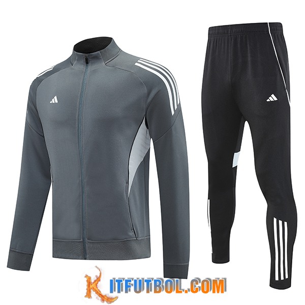 Chandal Equipos De Futbol Chaquetas Adidas Gris/Blanco 2025/2026