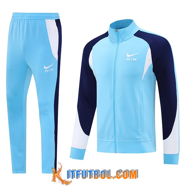 Chandal Equipos De Futbol Chaquetas Nike Azul/Blanco 2025/2026 -02