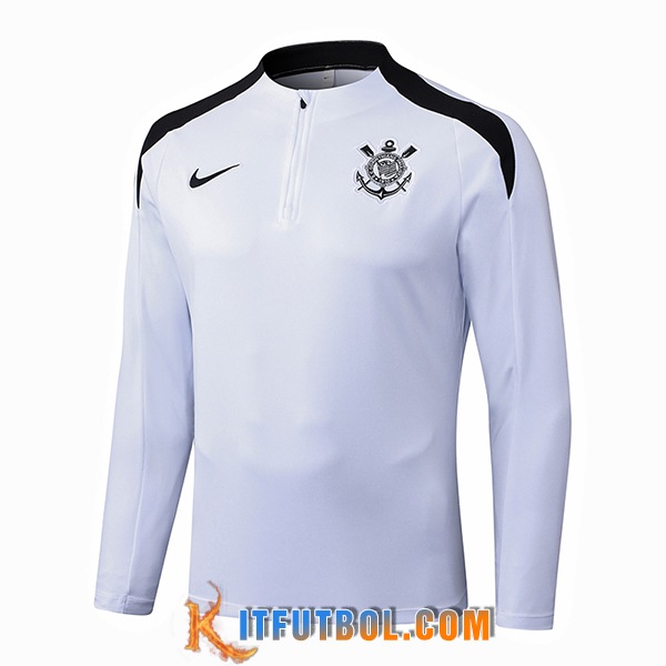 Sudadera De Entrenamiento Corinthians Blanco/Negro 2025/2026