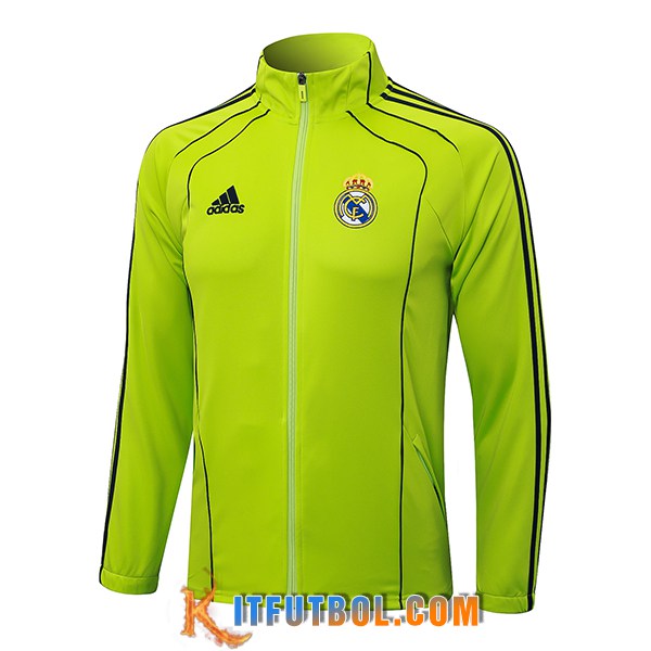 Chaquetas Futbol Real Madrid Verde/Negro 2025/2026