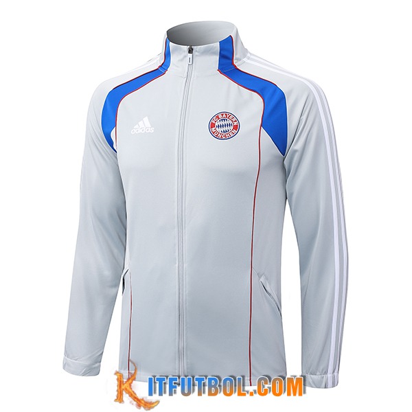 Chaquetas Futbol Bayern Munich Gris/Blanco/Azul/Rojo 2025/2026