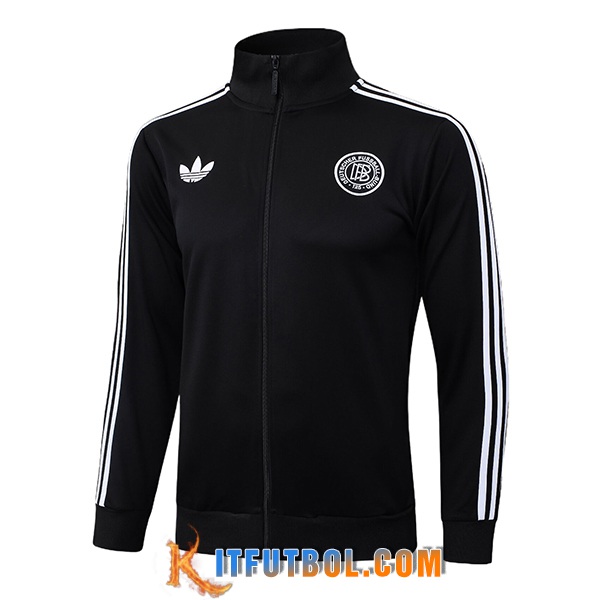 Chaquetas Futbol Alemania Negro/Blanco 2025/2026