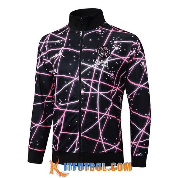 Chaquetas Futbol PSG Negro/Rosa 2025/2026