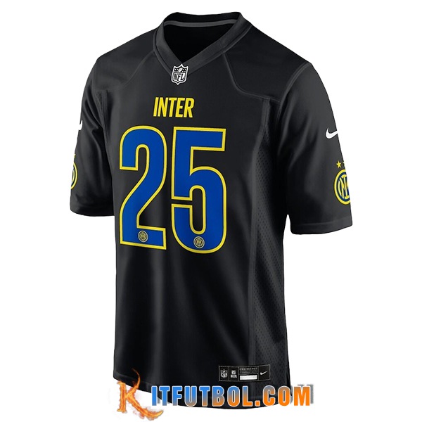 Camisetas De Futbol Inter Milan x NFL Special Edition Negro 2025/2026