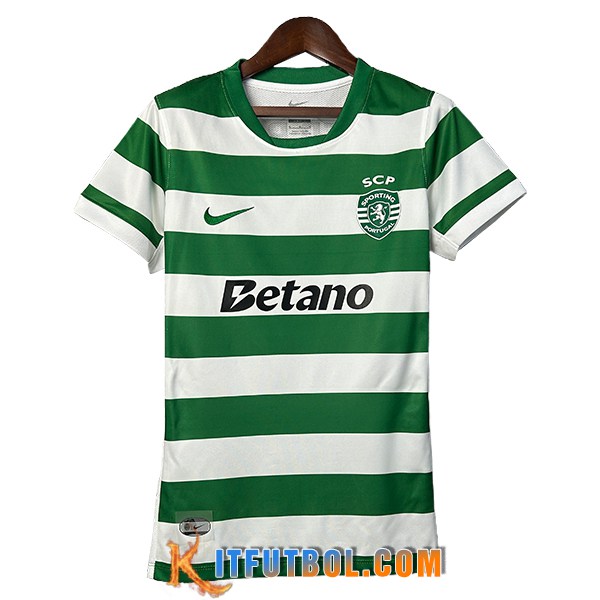 Nueva Camisetas De Futbol Sporting Mujer Primera 2025/2026