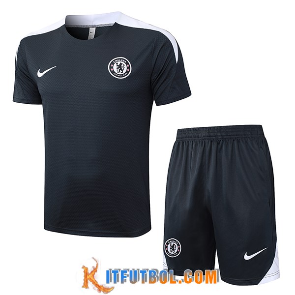 Camiseta Entrenamiento FC Chelsea Gris/Blanco 2025/2026