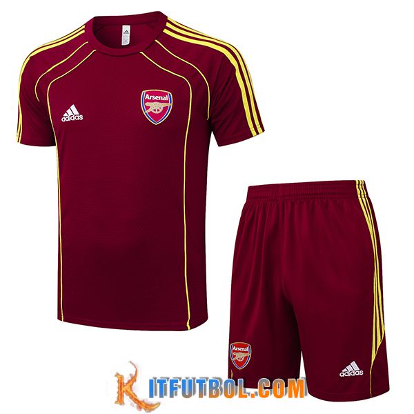 Camiseta Entrenamiento Arsenal Rojo/Amarillo 2025/2026 -02