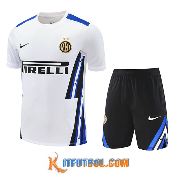 Camiseta Entrenamiento Inter Milan Blanco/Negro/Azul 2025/2026
