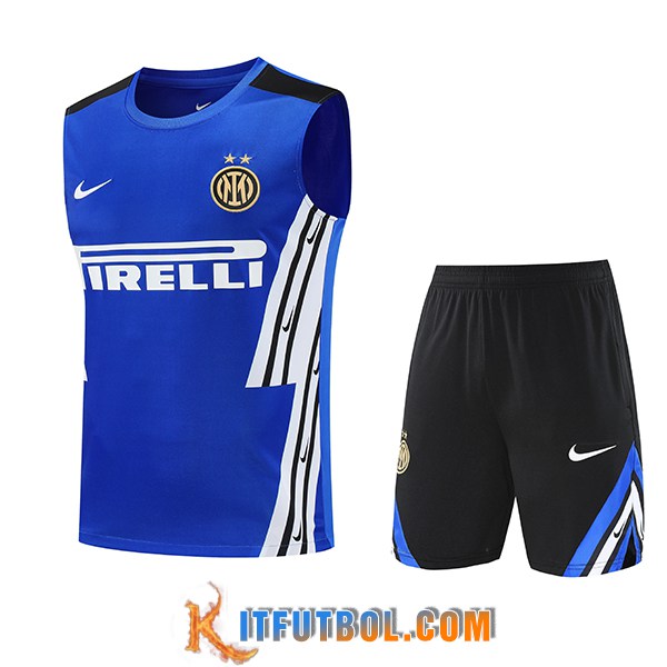Camiseta Entrenamiento sin mangas Inter Milan Azul/Blanco 2025/2026