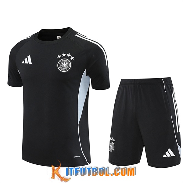 Camiseta Entrenamiento Alemania Negro/Gris 2025/2026
