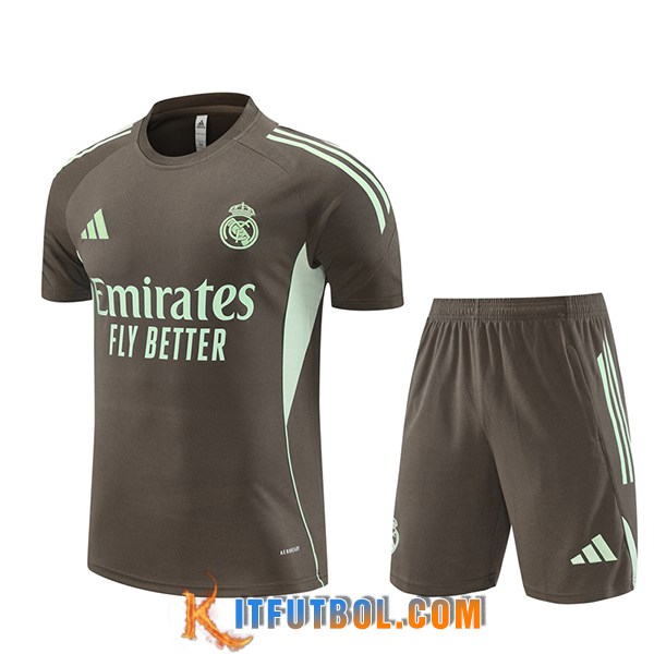 Camiseta Entrenamiento Real Madrid Marrón/Verde 2025/2026