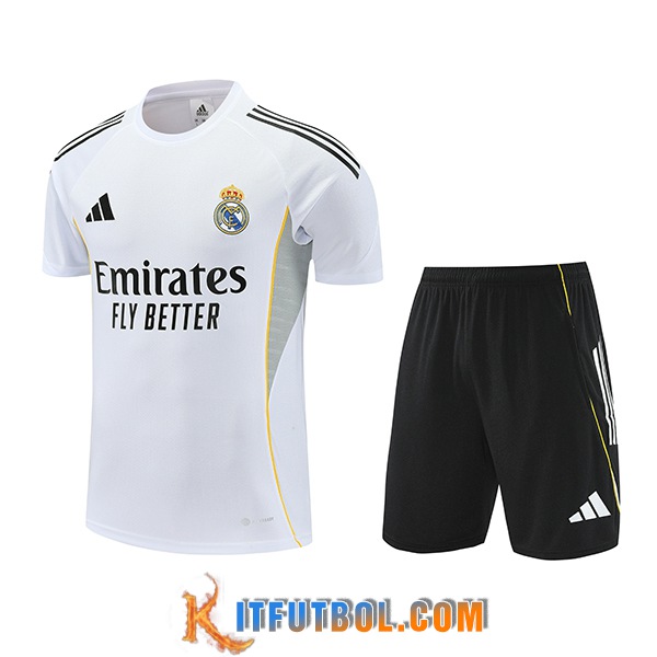 Camiseta Entrenamiento Real Madrid Blanco/Gris 2025/2026 -02
