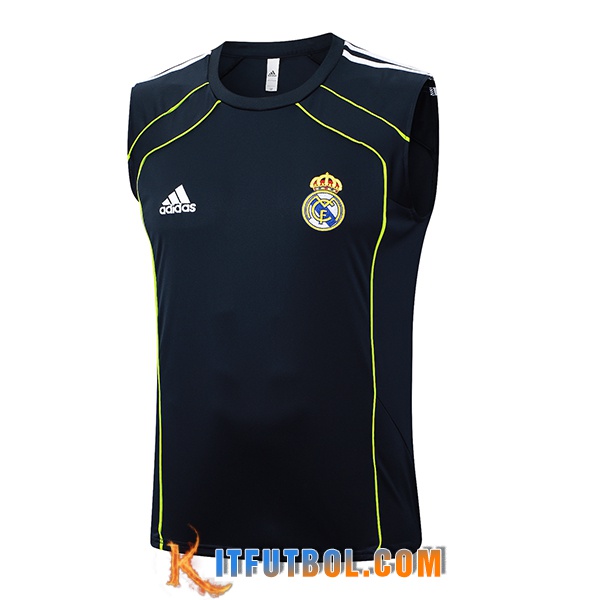 Chalecos De Futbol Real Madrid Negro/Verde 2025/2026