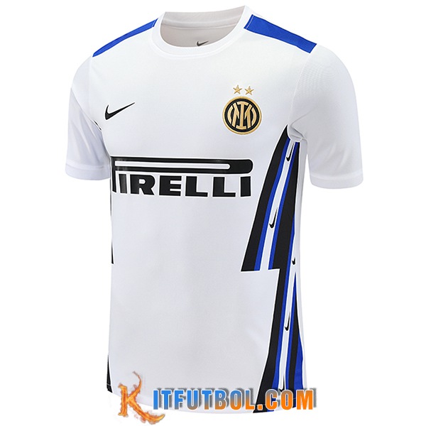 Camiseta Entrenamiento Inter Milan Blanco/Negro/Azul 2025/2026