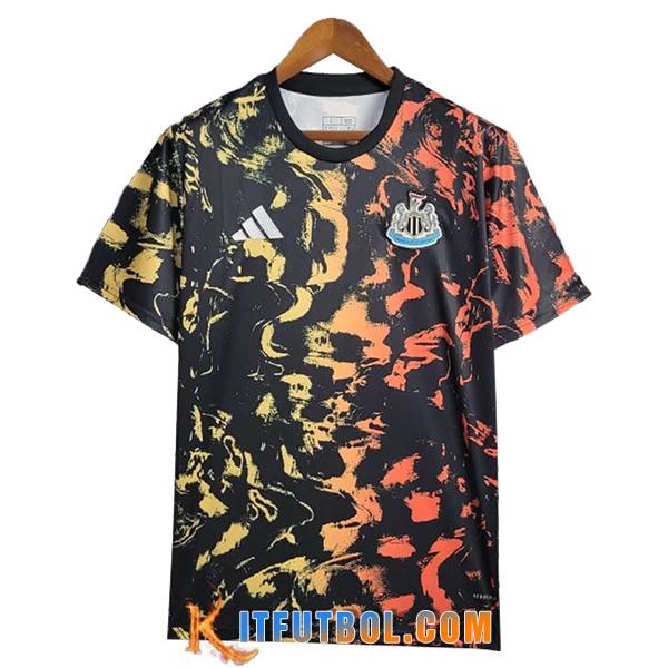 Camiseta Entrenamiento Newcastle United Negro/Amarillo/Naranja 2025/2026 -02