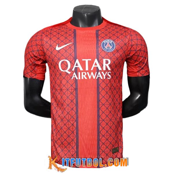 Camiseta Entrenamiento PSG Rojo/Azul 2025/2026