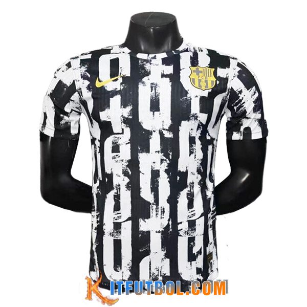 Camiseta Entrenamiento FC Barcelona Negro/Blanco 2025/2026