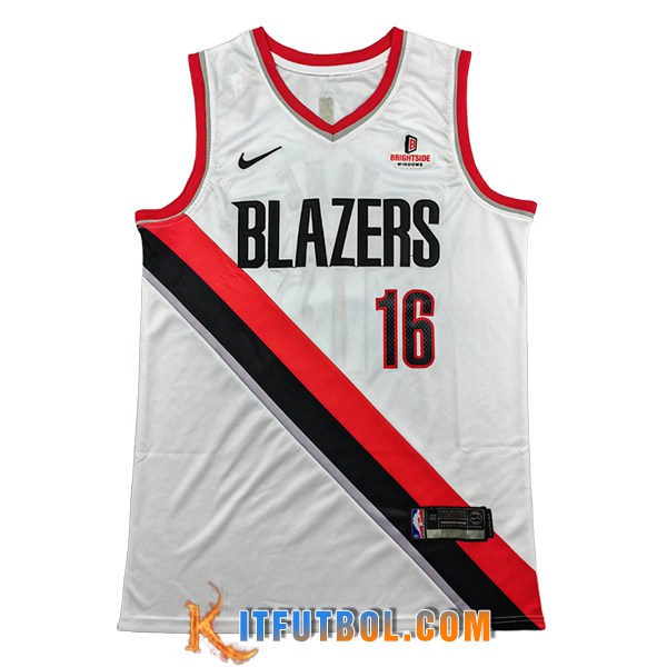 Camisetas NBA Portland Trail Blazers (YANG #16) 2025/26 Blanco/Rojo/Negro