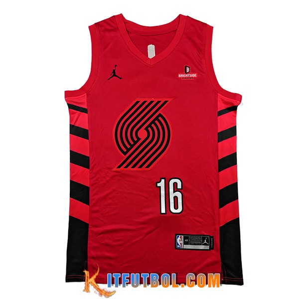 Camisetas NBA Portland Trail Blazers (YANG #16) 2025/26 Rojo/Negro