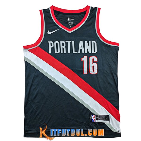 Camisetas NBA Portland Trail Blazers (YANG #16) 2025/26 Negro/Rojo